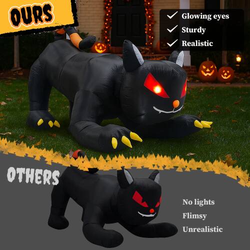 OURS  
- Glowing eyes  
- Sturdy  
- Realistic  

OTHERS  
- No lights  
- Flimsy  
- Unrealistic