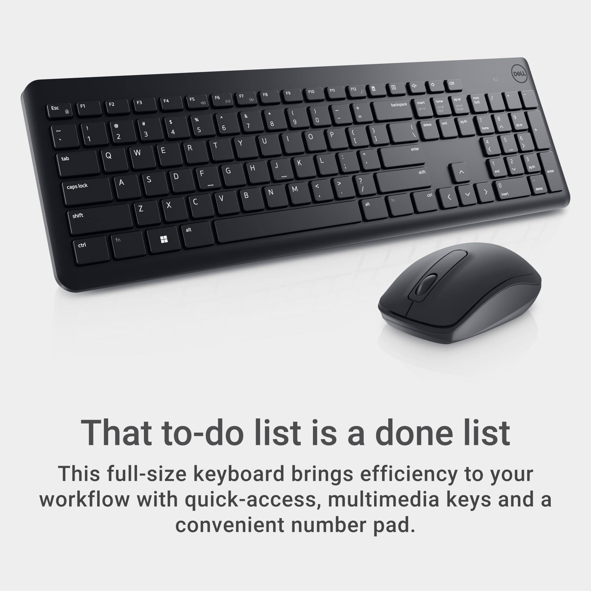 That to-do list is a done list

This full-size keyboard brings efficiency to your workflow with quick-access, multimedia keys and a convenient number pad.