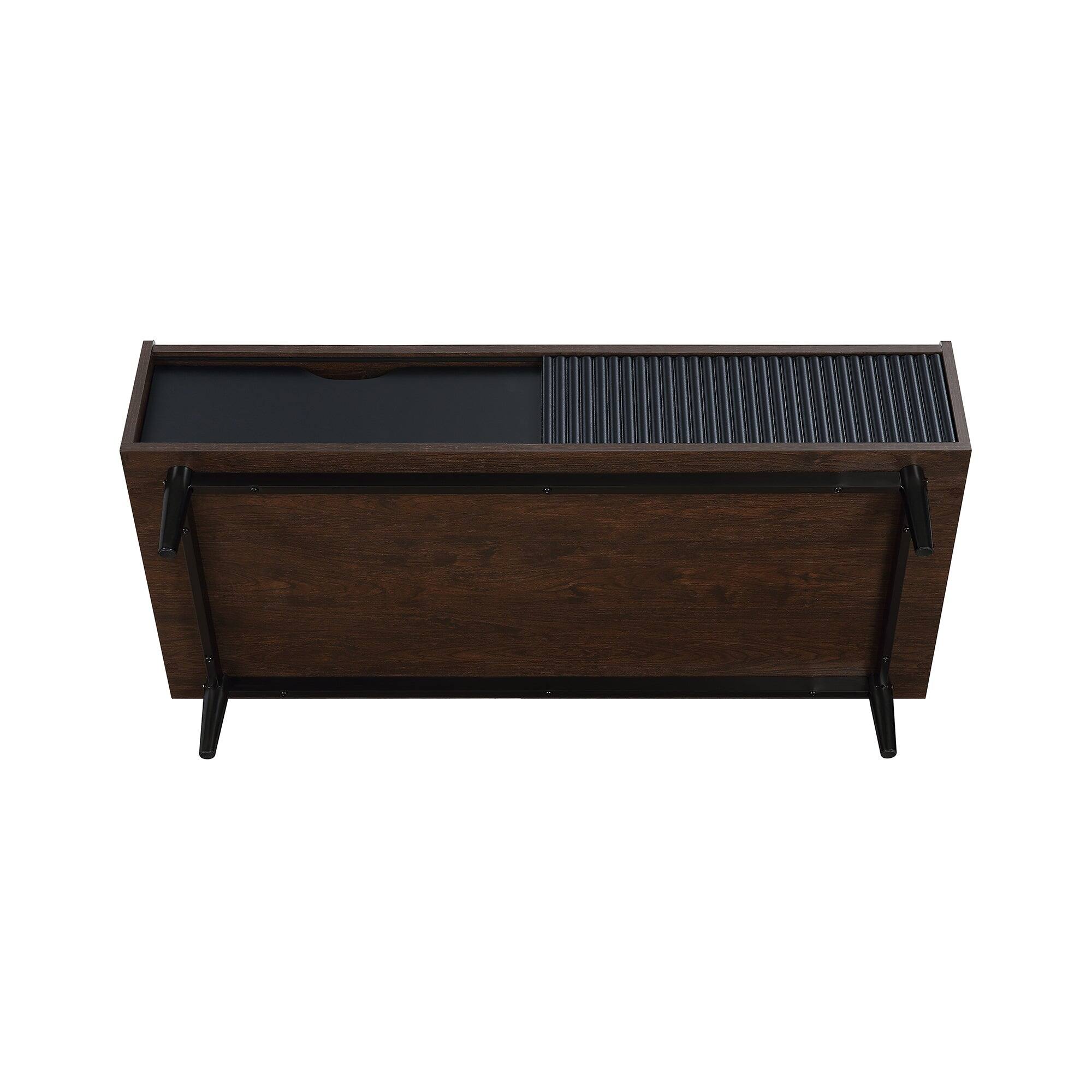 Alt View 6. Manhattan Comfort - Duane Mid-Century Modern 47" Coffee Table - Black.