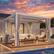 Front. U-HOMY - 12x12 Aluminum Louvered Pergola with Adjustable Roof, Outdoor Patio Gazebo with Curtains for Backyard and Deck - White.