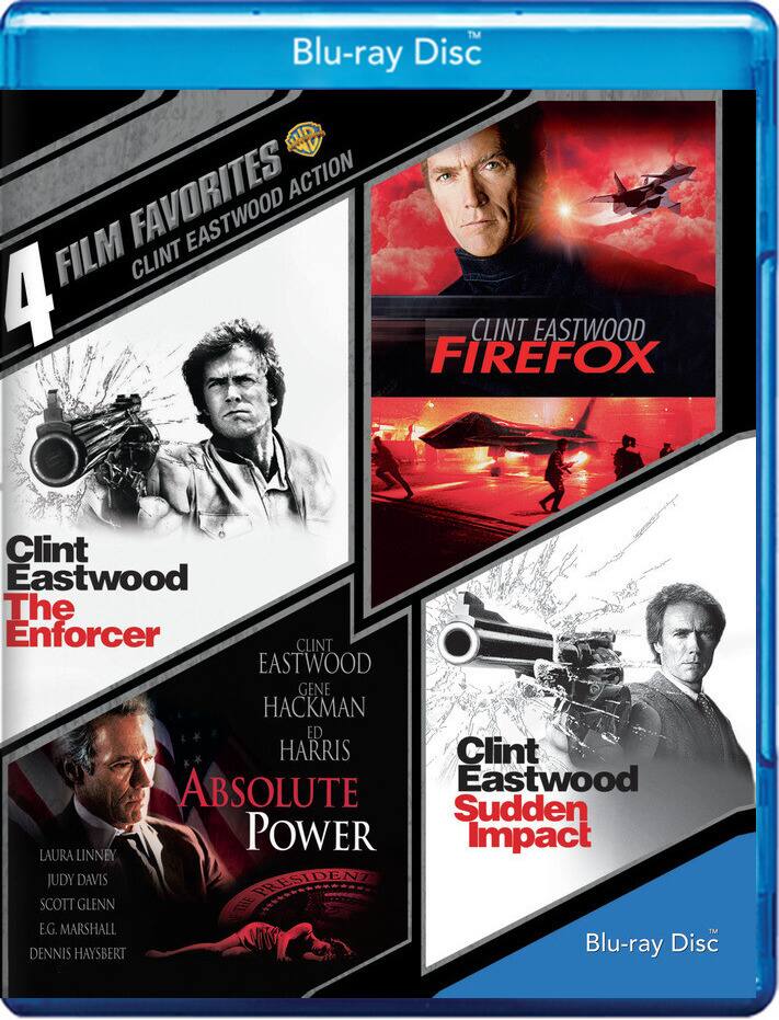 Front. 4 Film Favorites: Clint Eastwood Action - BluRay.