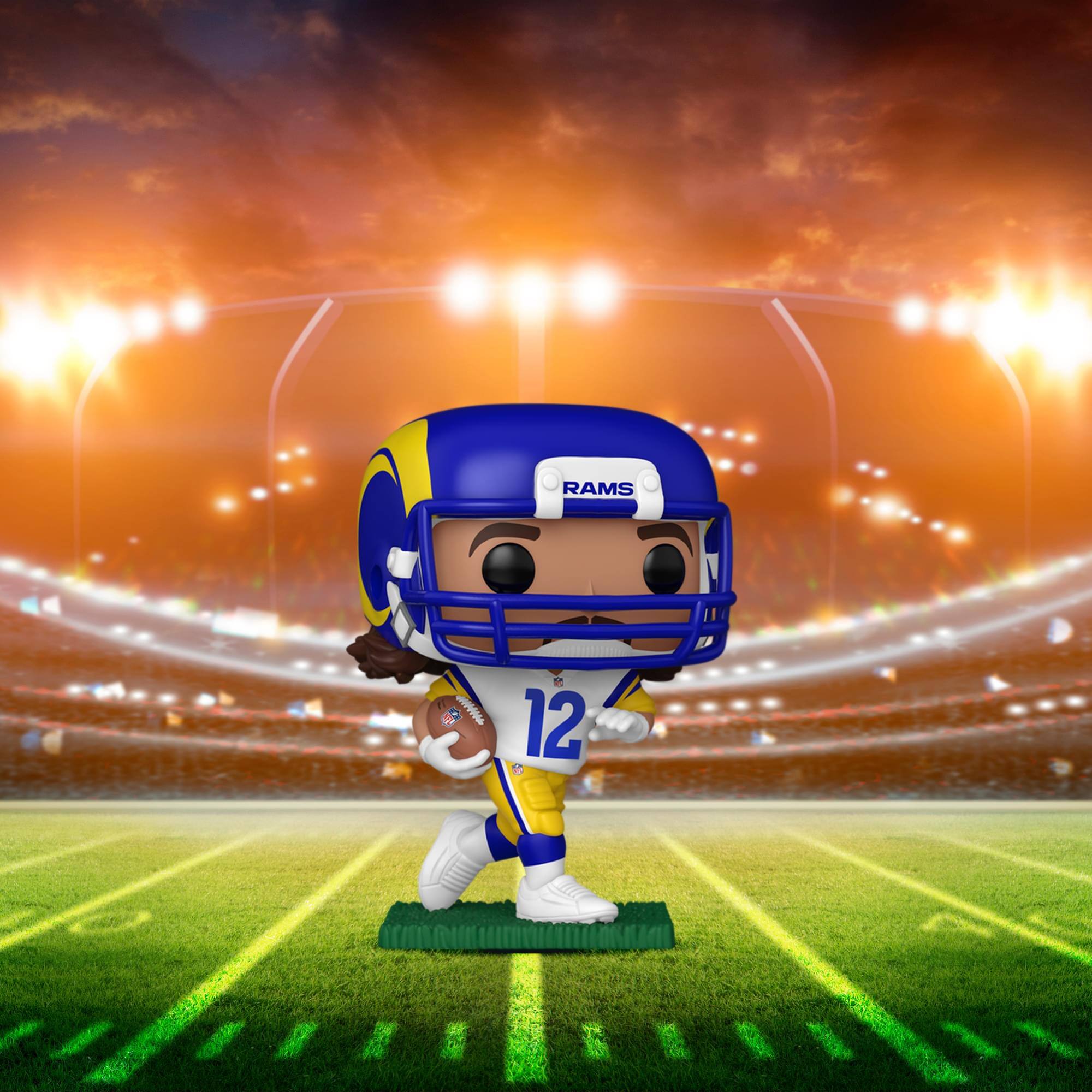 Alt View 2. Funko - Funko Puka Nacua Los Angeles Rams Pop! Vinyl Figure - Multicolor.