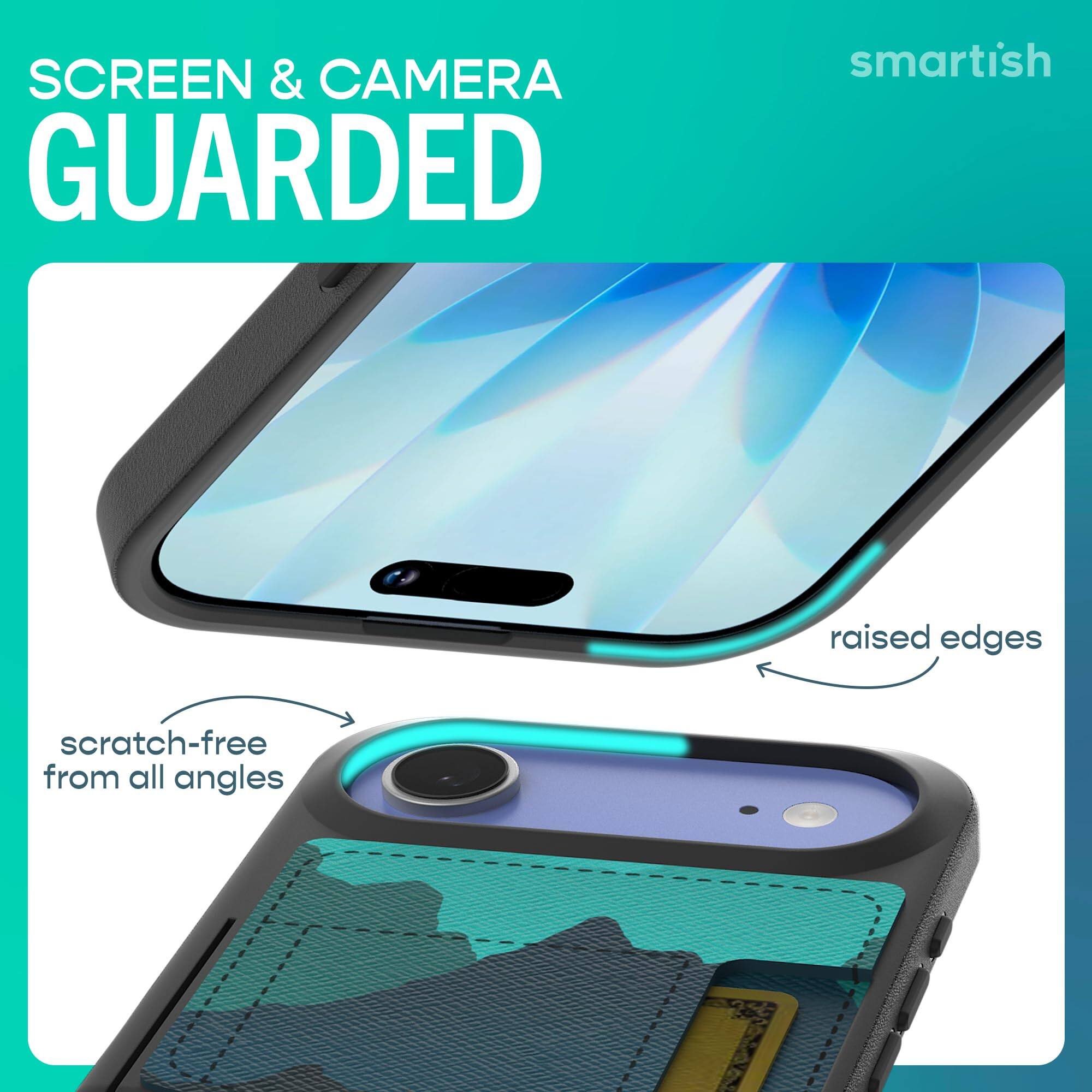 SCREEN & CAMERA GUARDED

smartish

raised edges

scratch-free from all angles