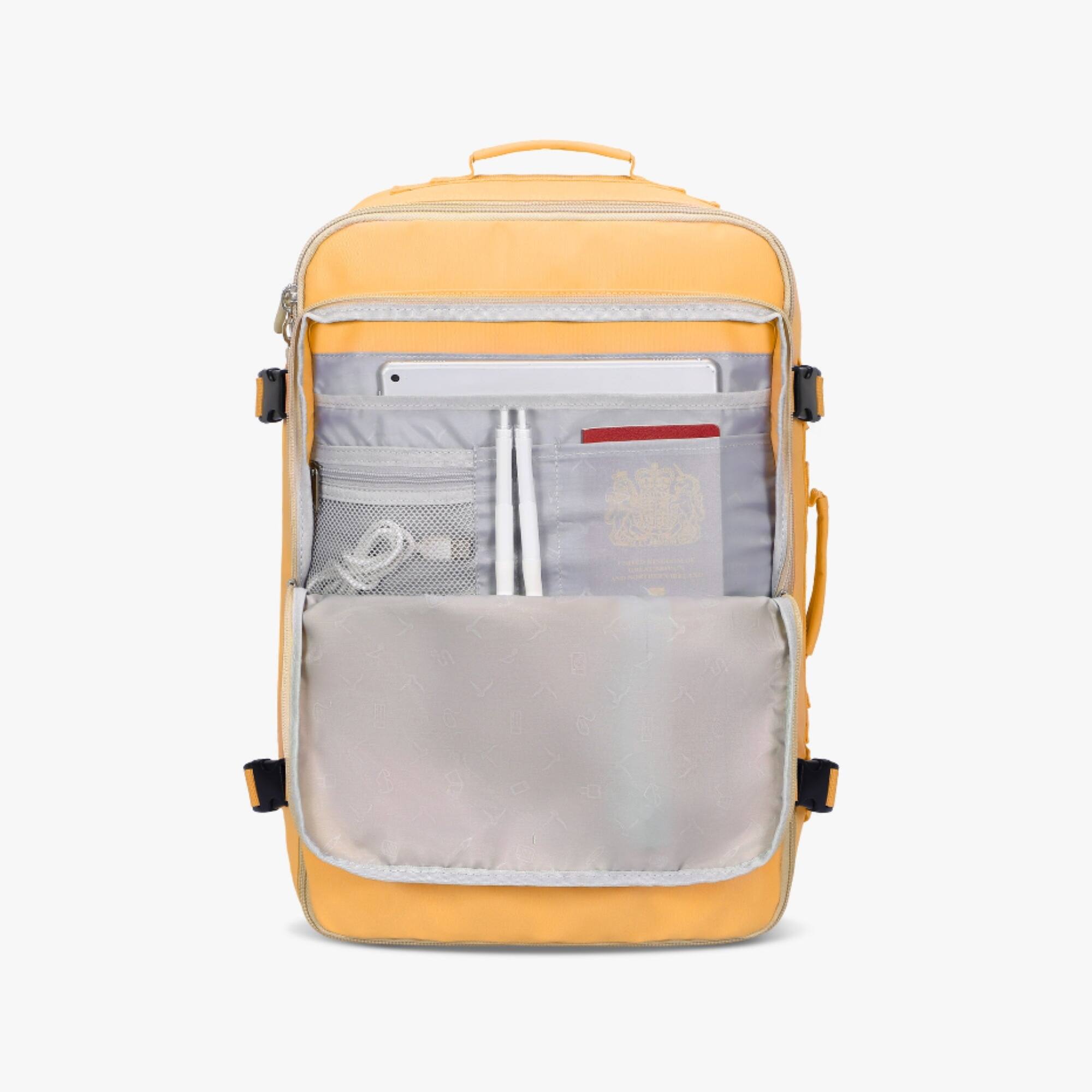 Alt View 1. Hynes Eagle - Carry-On Travel Backpack (38L) - Yellow.