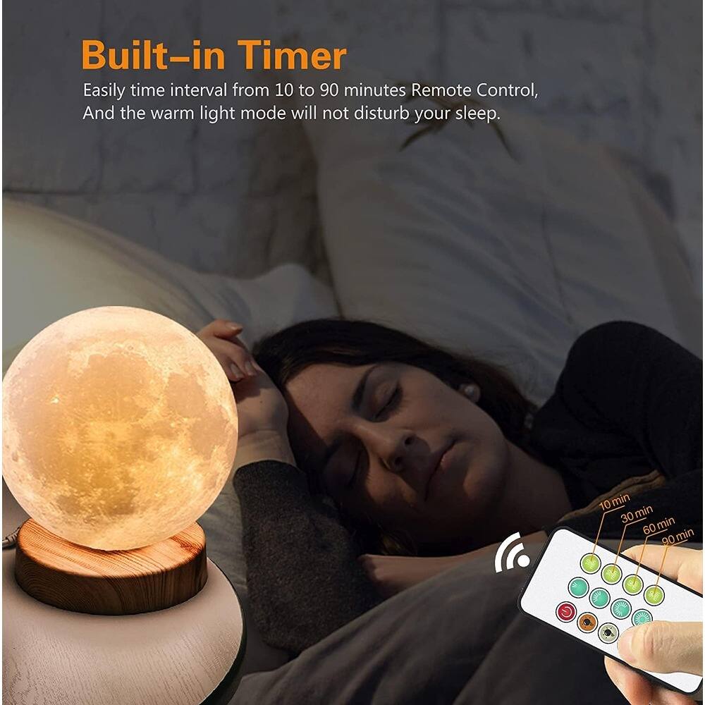 Built-in Timer  
Easily time interval from 10 to 90 minutes. Remote Control, And the warm light mode will not disturb your sleep.  
10 min 30 min 60 min 90 min