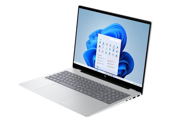 Back. HP - HP OmniBook 7 Laptop Computer 16" 2K Touch Screen Intel Core Ultra 7 16 GB - Glacier silver aluminum.