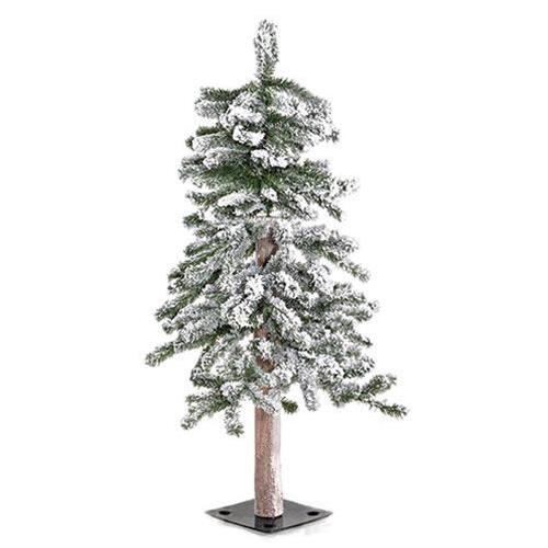 Angle. BreeBe - Heavy Flocked Alpine Tree 3ft - Multi.
