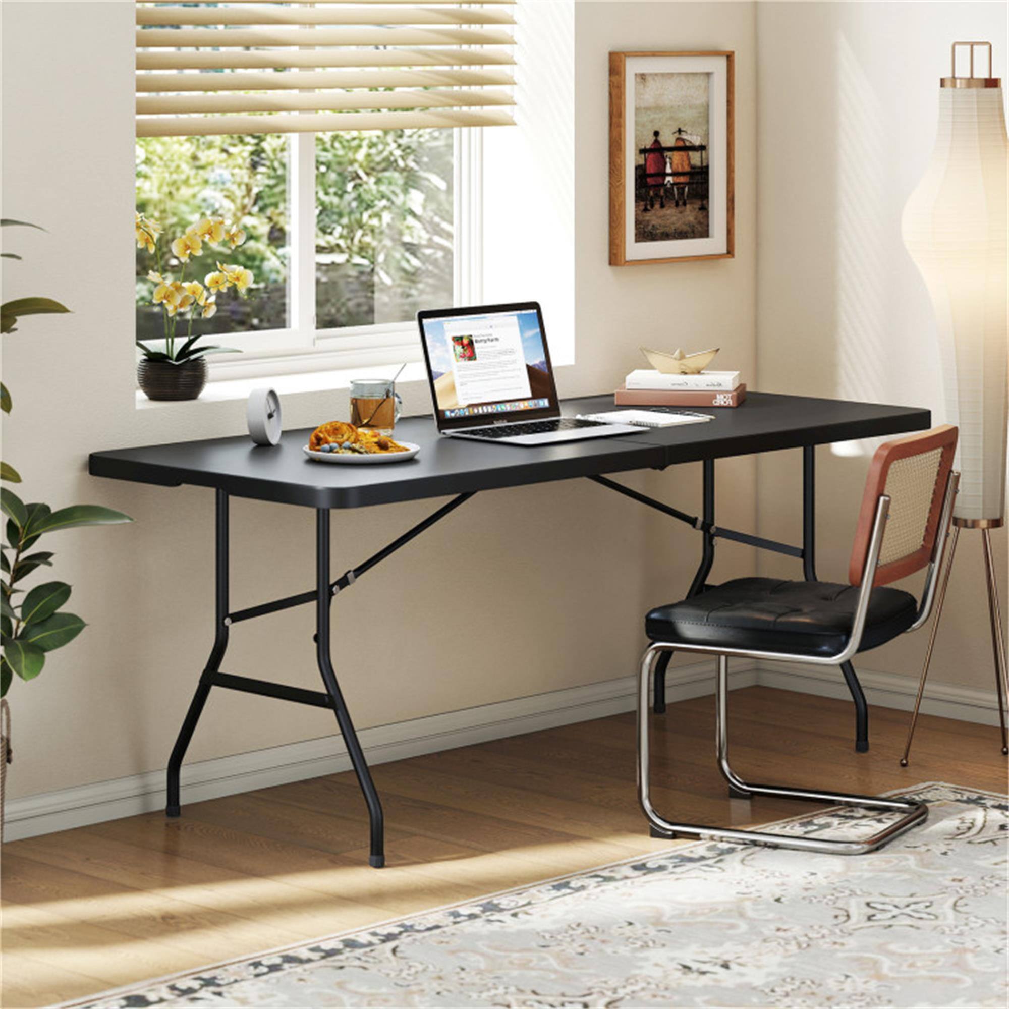 Alt View 1. Boyel Living - Black Folding Camping Patio Table 710in L x 290in W x 290in H - Black.