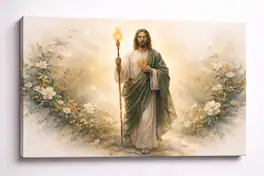 FC Design - Large Canvas 24x36" Frameless Ivory Sacred Icon Christ Art Painting Home Wall Décor - MultiColor