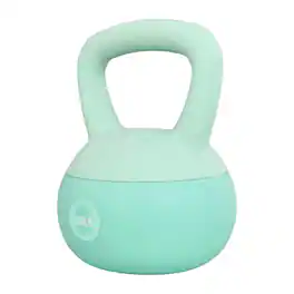 Fitvids - Soft Kettlebell Ergonomic Grip, Iron & Sand Filled, 25 Pounds - Green