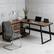 Back. Forest'nSky - Extensive Office Desk,Computer Desk,Elegant Writing Desk,Brown - Brown.