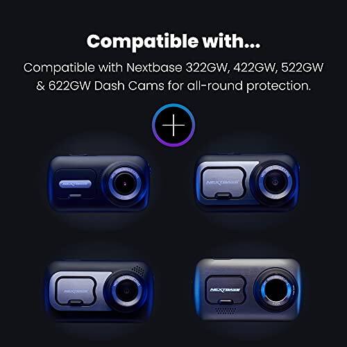 Compatible with...

Compatible with Nextbase 322GW, 422GW, 522GW & 622GW Dash Cams for all-round protection.