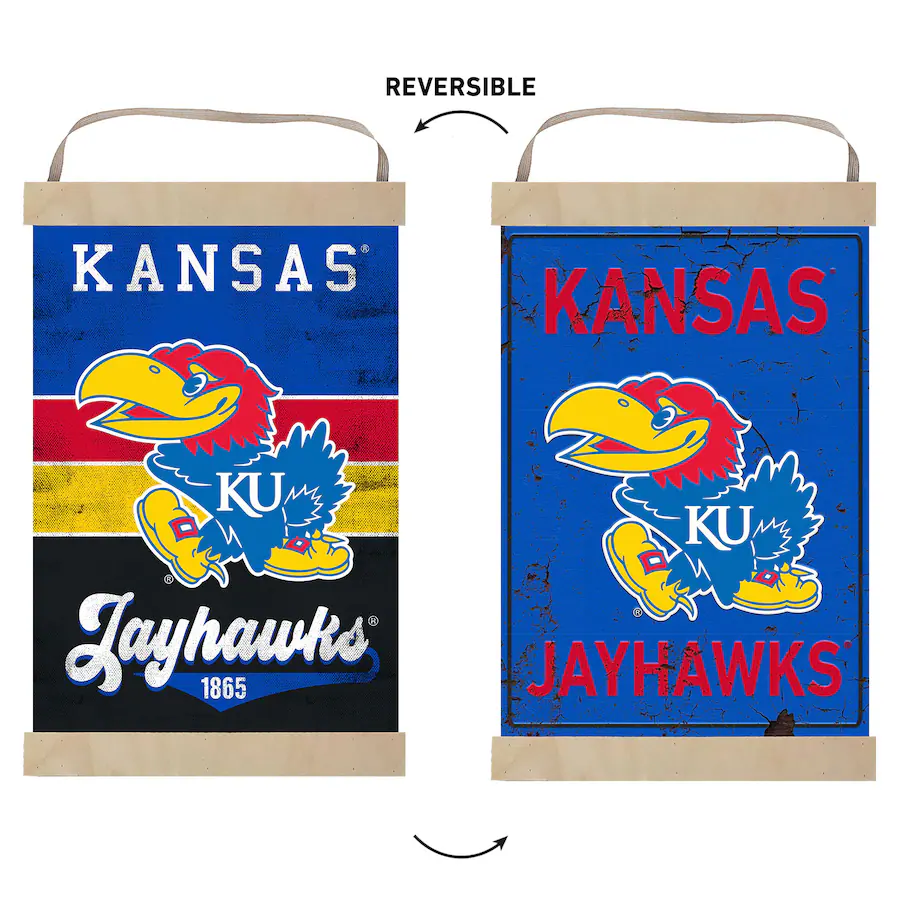 Jayhawks Color:blue Jardine Kansas Jayhawks Retro Logo Banner Sign Blue 4941811 - Best Buy