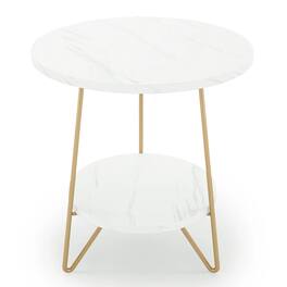 Kadyn - End Table, Side Table Slim Chair Side Table, No Assembly Required, Bedside Table for Living Room Bedroom - White