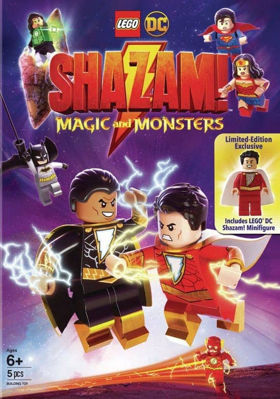 Front. LEGO DC Shazam: Magic and Monsters (DVD + Toy) [DVD].