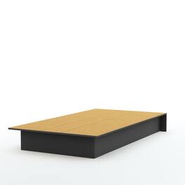 Hivvago - Twin size Platform Bed Frame - Black