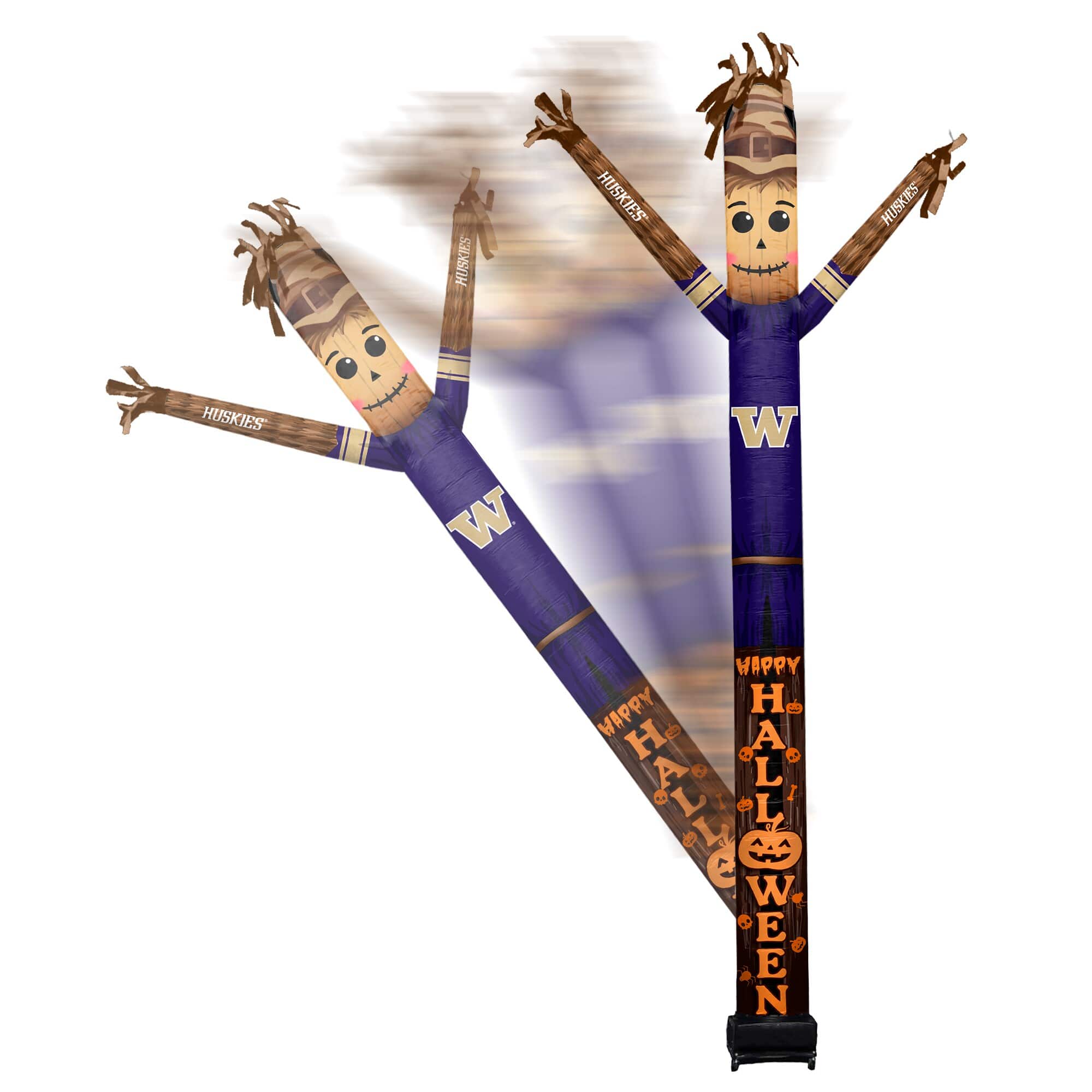 Sporticulture - Washington Huskies Halloween Scarecrow Inflatable Crazy Sports Fan - Purple