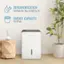 DEHUMIDIFICATION: 50 pints per day | 4,500 sq. ft.
BUCKET CAPACITY: 14.4 pints
Keystone I