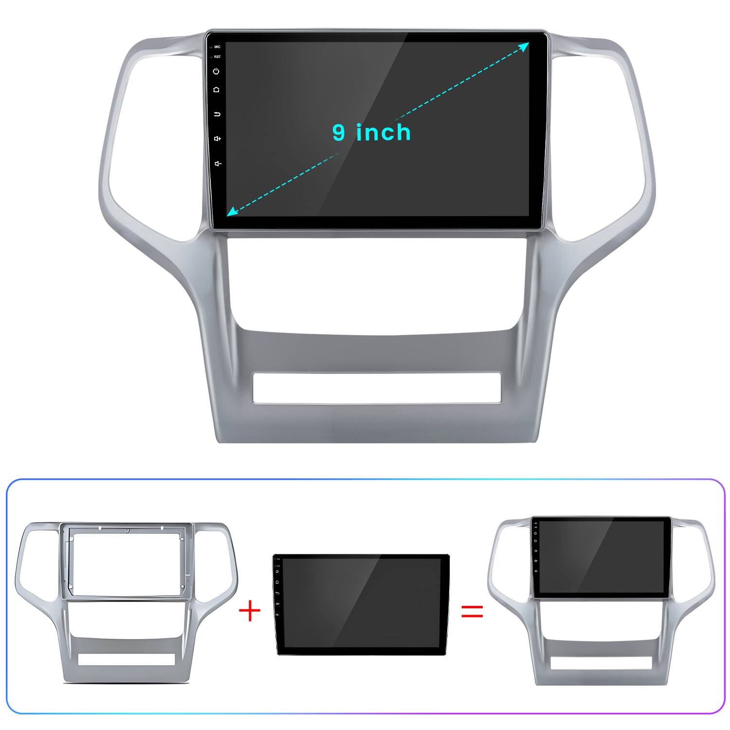 Alt View 10. Junsun - Linux System carplay Android auto Mirror Link For Jeep Grand Cherokee 2010-2013 Car Stereo Radio GPS Navi WIFI BT RDS FM - Black.