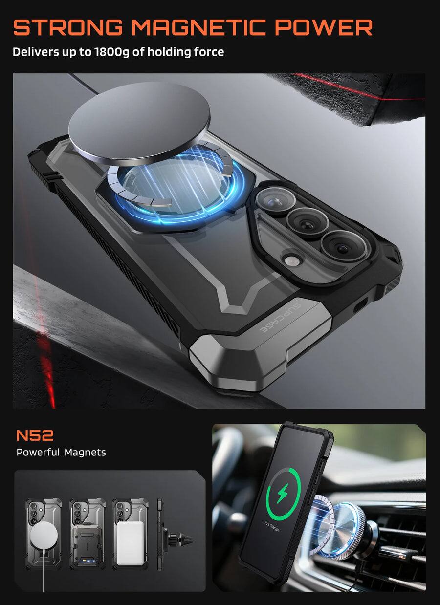 STRONG MAGNETIC POWER  
Delivers up to 1800g of holding force  

SUPCASE N52  
Powerful Magnets