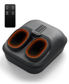 Sugift - 6D Shiatsu Deep Kneading Foot Massage Machine with Heat and Air Compression - Black