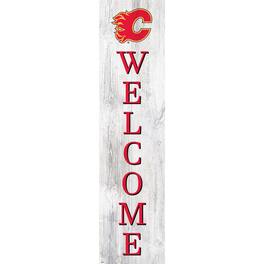 Fan Creations - Calgary Flames 48'' Welcome Leaner - Multicolor