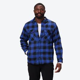 Mobile Warming - Men's Flannel Heated Jacket - Black/Blue