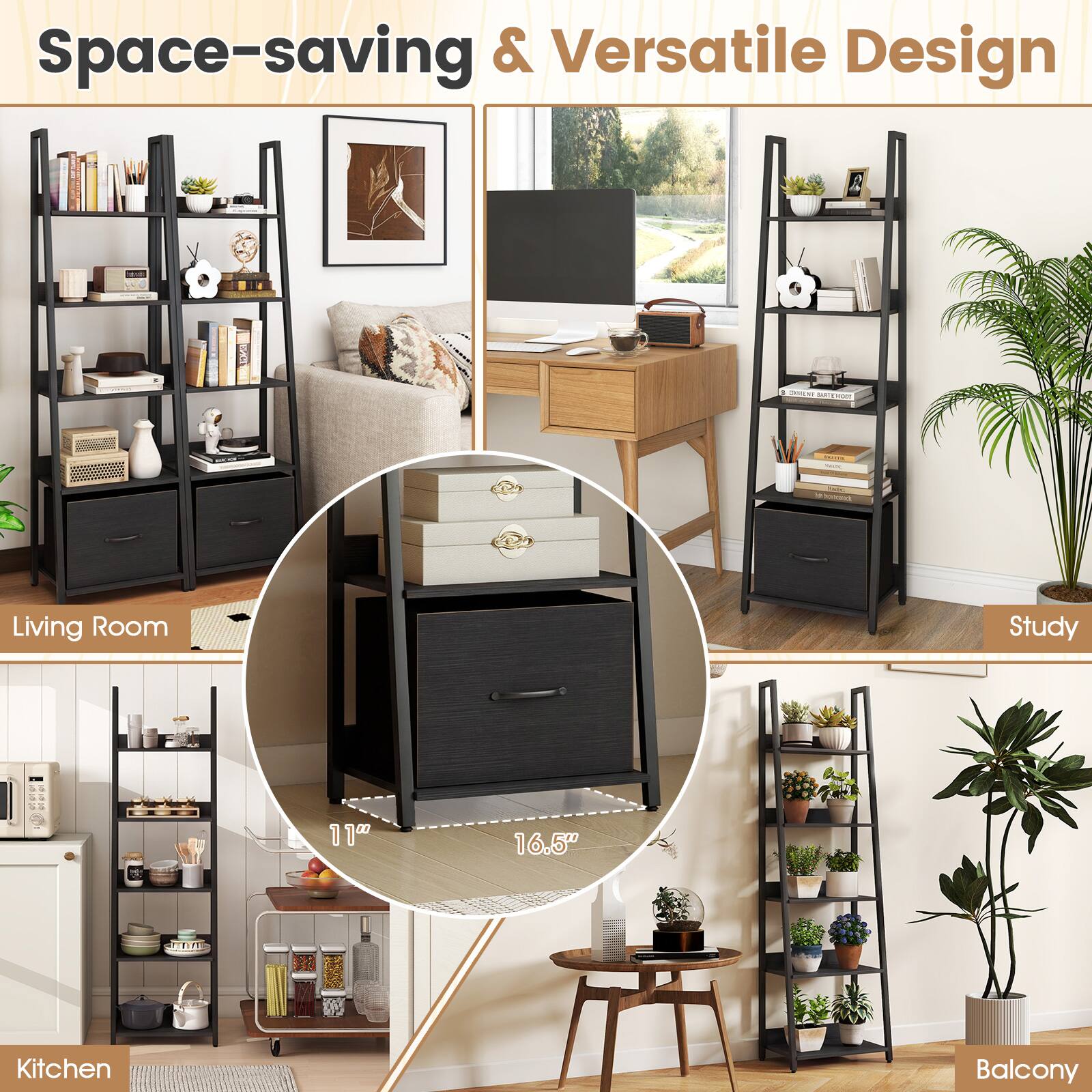 Space-saving & Versatile Design

Living Room Study 11 16.5" Kitchen Balcony