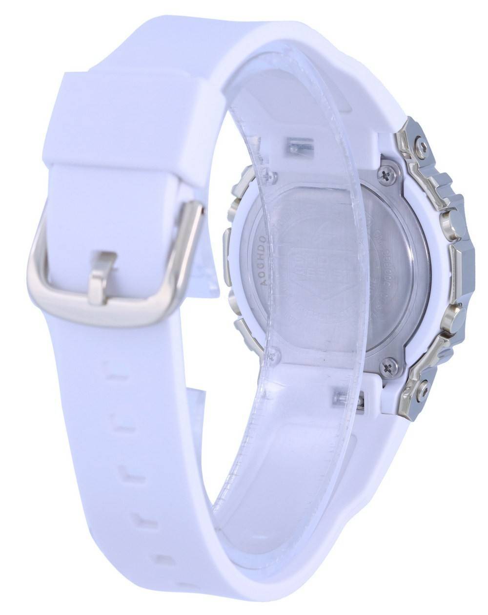 Back. Casio - G-Shock Digital Resin Strap GM-S5600G-7 GMS5600G-7 200M Women's Watch - Silver.