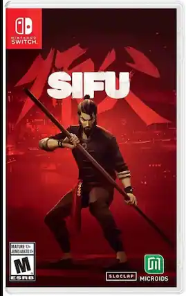 NINTENDO SWITCH
SIFU
MATURE 17+
JEUNES ADULTES 17+
ESRB
SLOCAP
MICROIDS - M (Mature 17+)