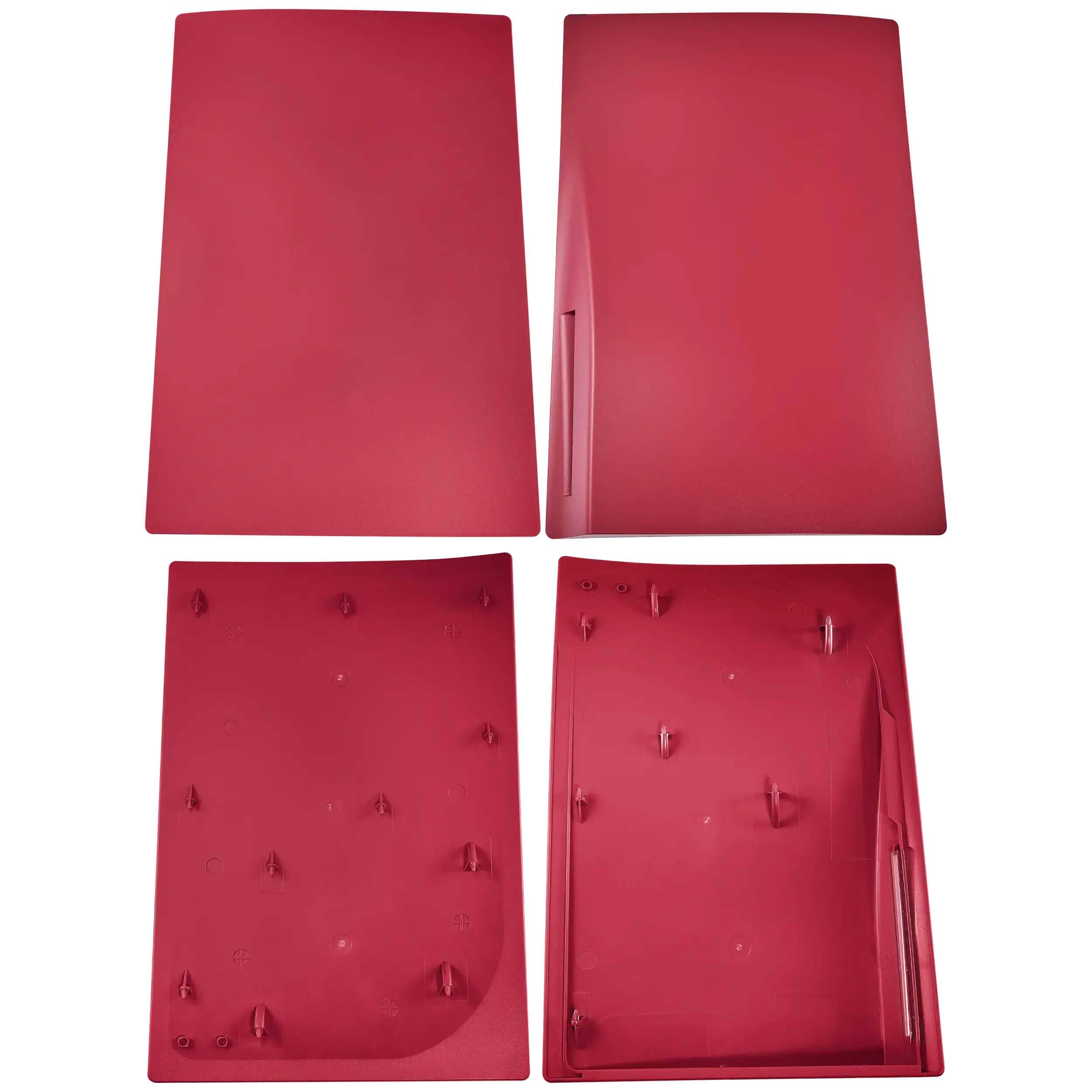 Alt View 3. MobileSentrix - Faceplate Covers (Top & Bottom) Replacement Compatible For PlayStation 5 (1000 / 1100 / 1200) - Rose Red - Rose Red.