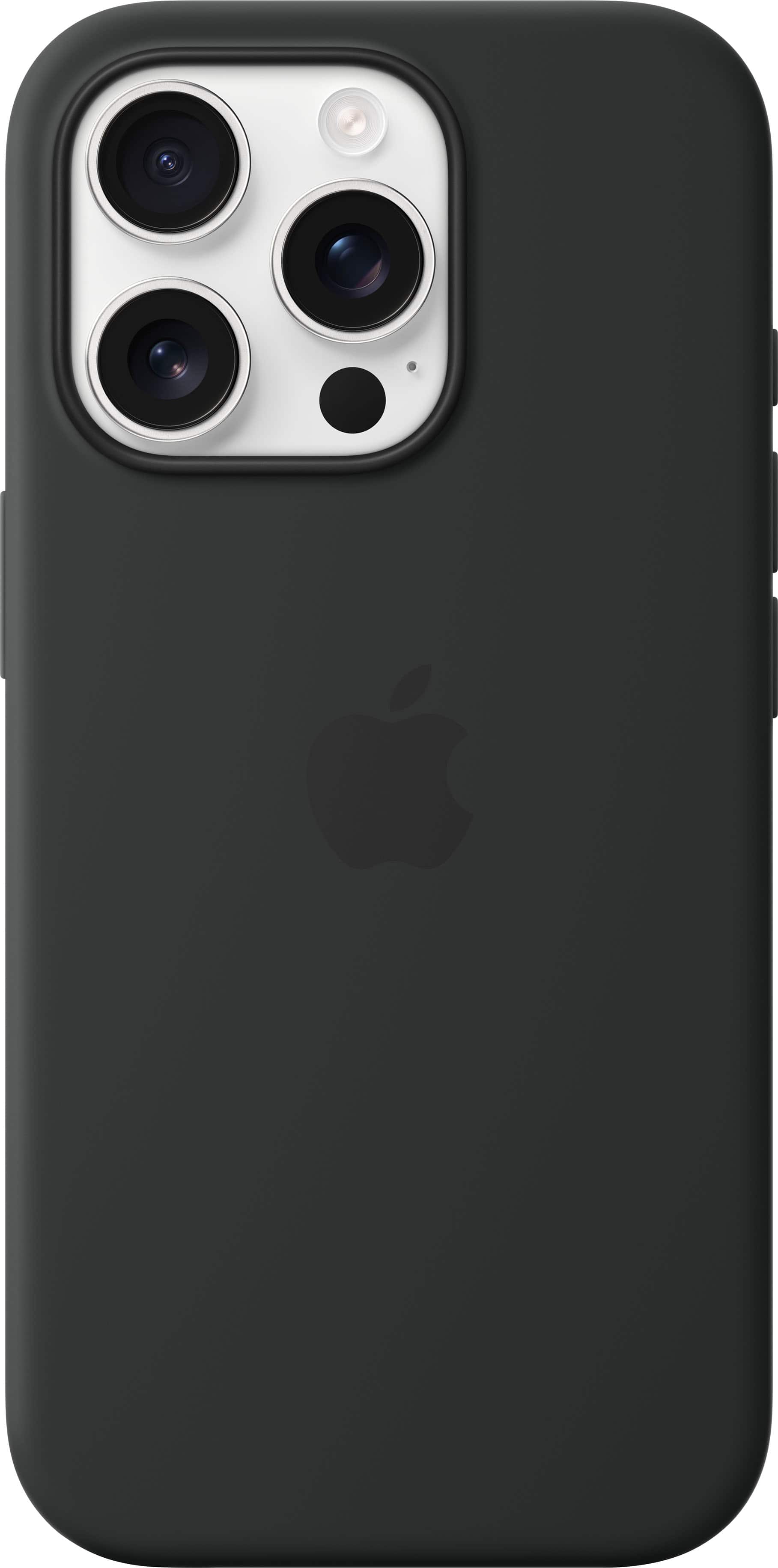 Alt View 12. Apple - iPhone 16 Pro Silicone Case with MagSafe - Black.