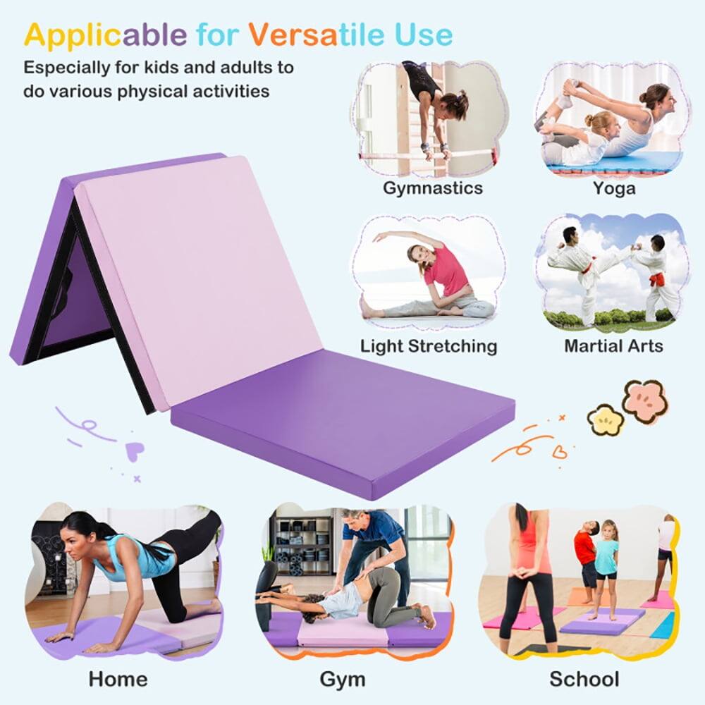 Applicable for Versatile Use  
Especially for kids and adults to do various physical activities

- Gymnastics
- Yoga
- Light Stretching
- Martial Arts
- Home
- Gym
- School