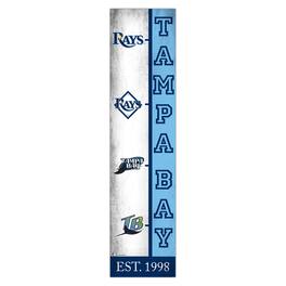 Fan Creations - Tampa Bay Rays 6" x 24" Progression Wood Sign - Multicolor