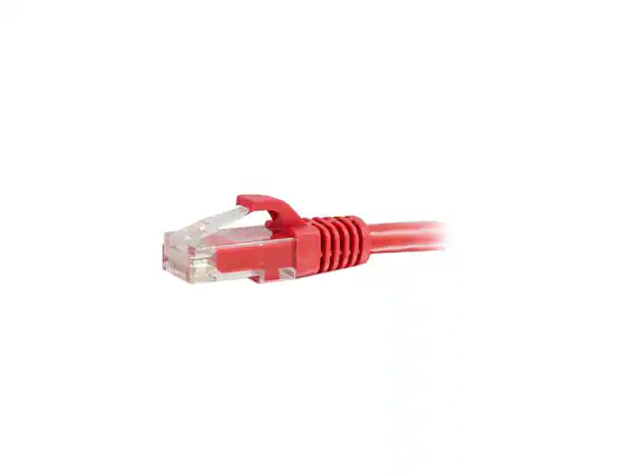 Front. Cables to Go - C2G 27186 Cat6 Cable - Snagless Unshielded Ethernet Network Patch Cable, Red (50 Feet, 15.24 Meters).