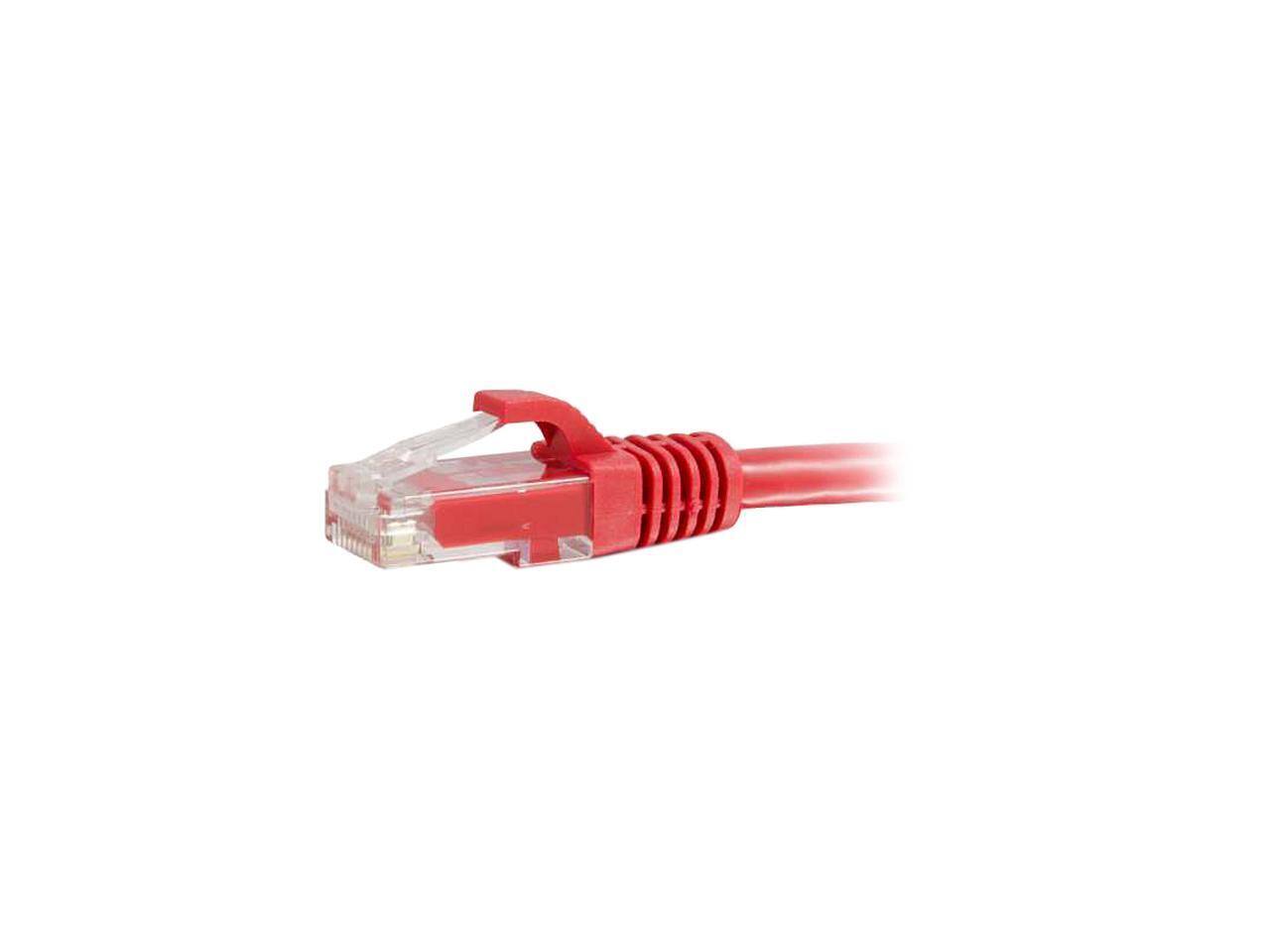 Front. Cables to Go - C2G 27186 Cat6 Cable - Snagless Unshielded Ethernet Network Patch Cable, Red (50 Feet, 15.24 Meters).