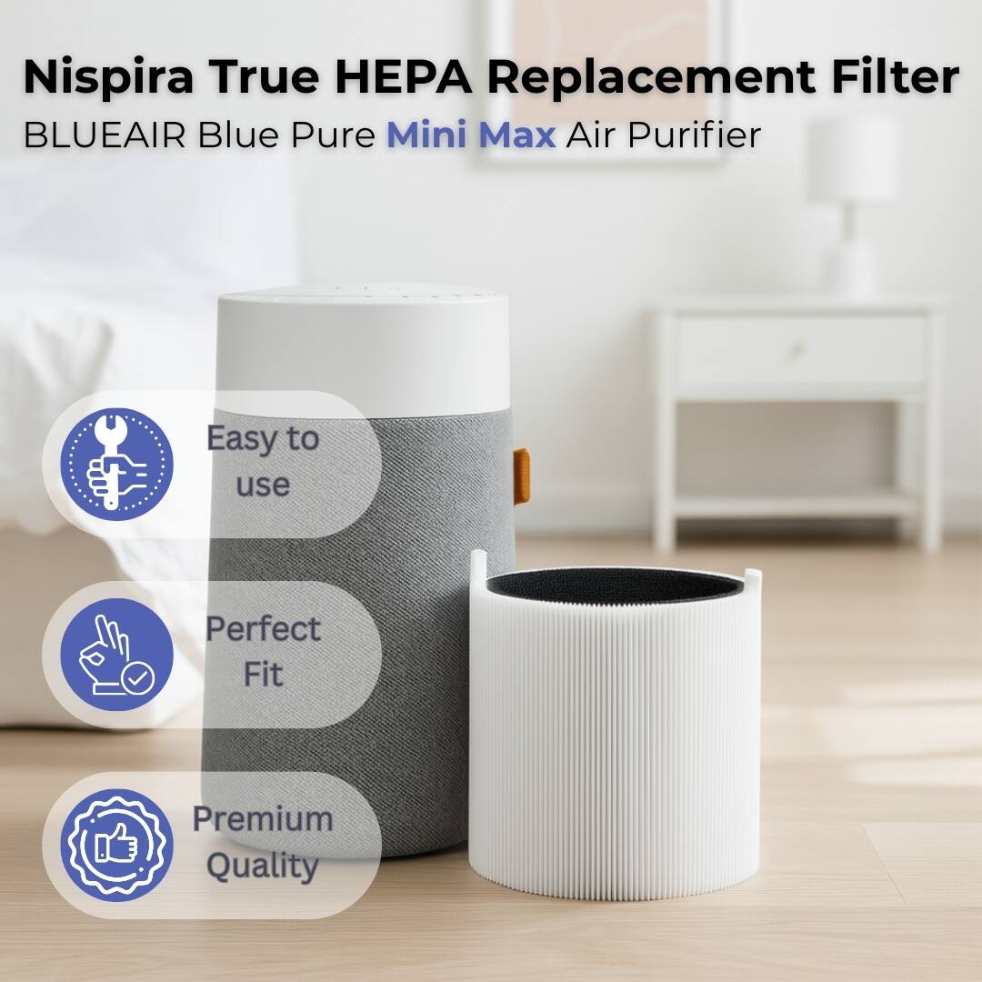 Nispira True HEPA Replacement Filter  
BLUEAIR Blue Pure Mini Max Air Purifier  

Easy to use  
Perfect Fit  
Premium Quality