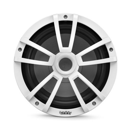 Angle. Infinity - INFINITY 1022MLW 10" Marine subwoofer with rgb lighting -       White - White.