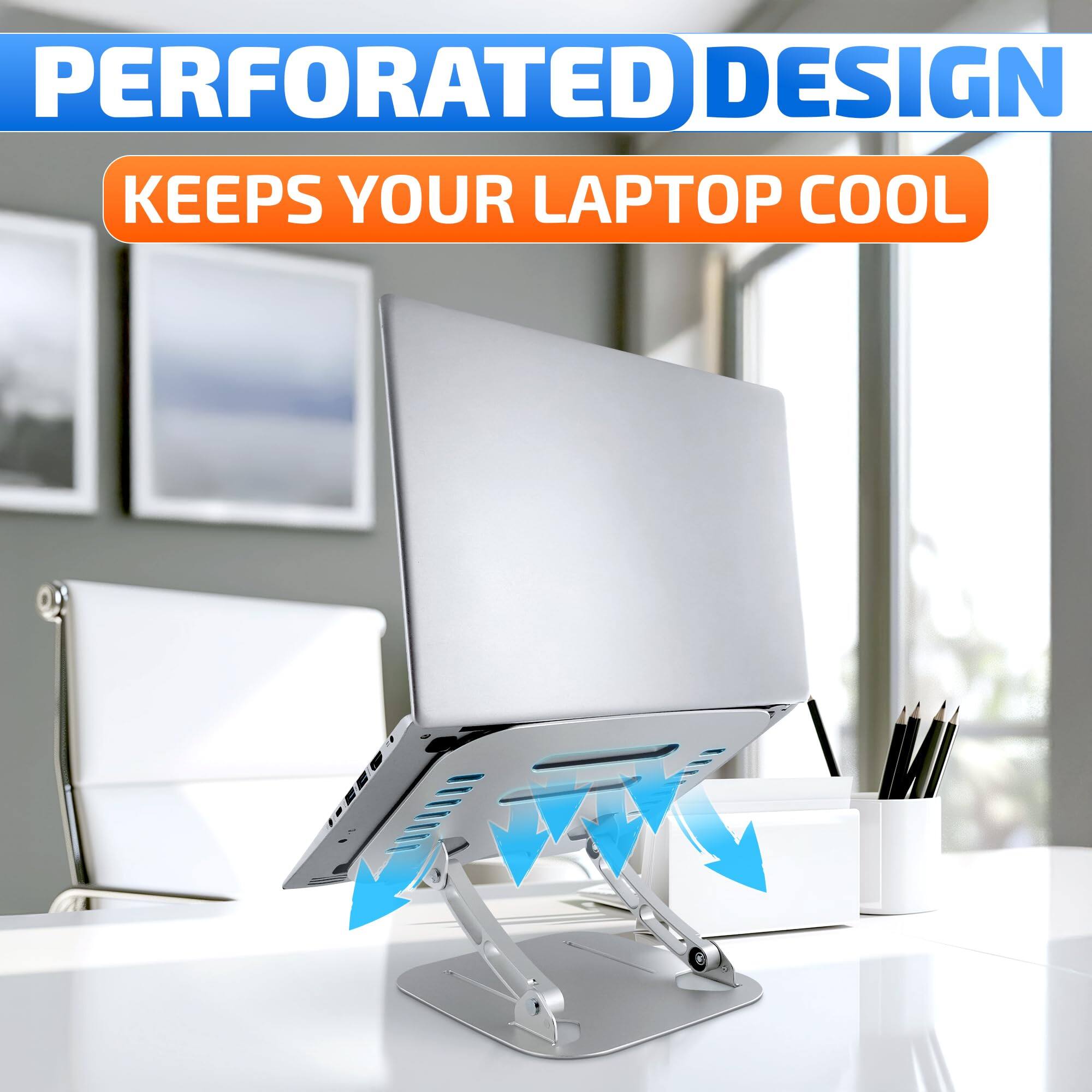 PERFORATED DESIGN  
KEEPS YOUR LAPTOP COOL