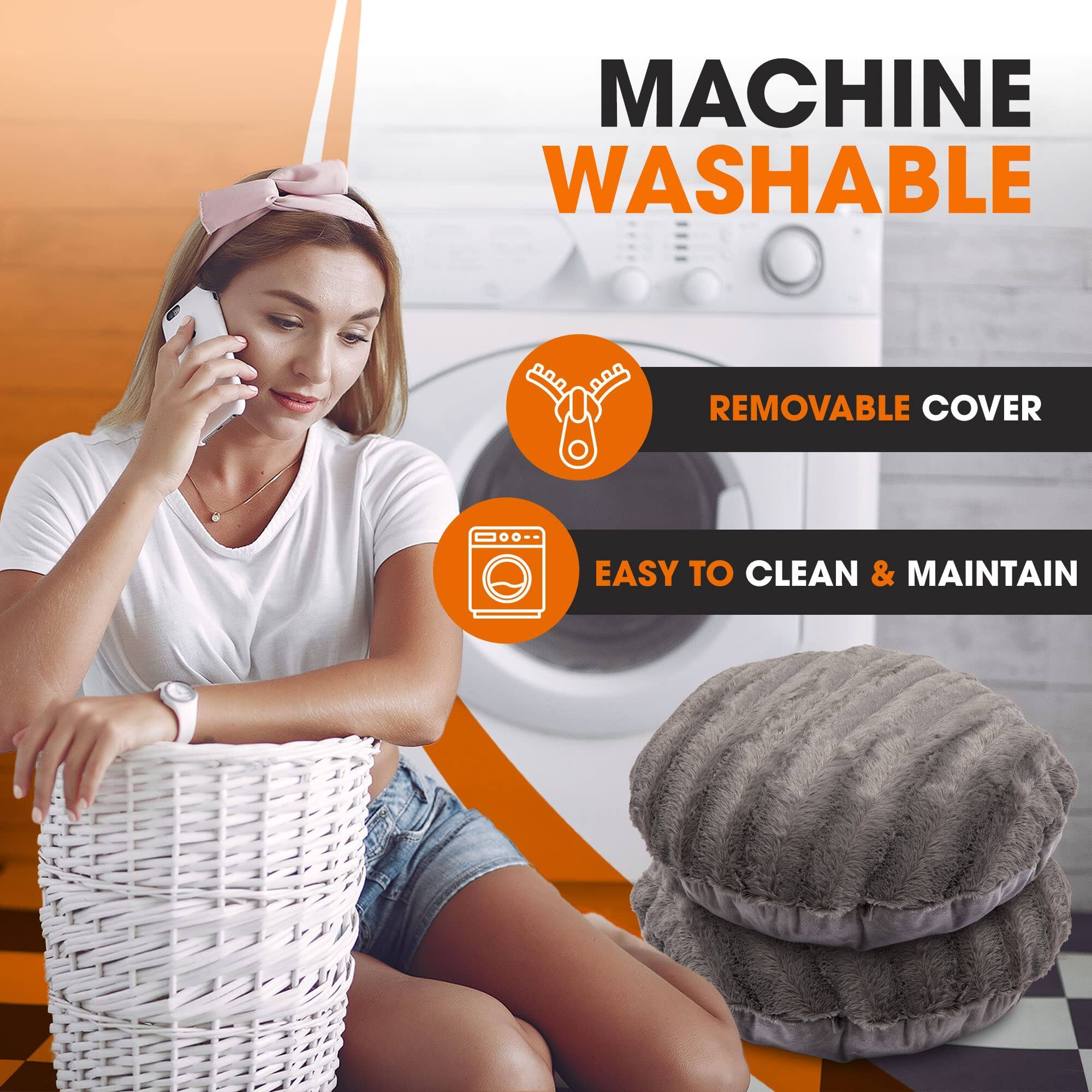 MACHINE WASHABLE  
REMOVABLE COVER  
EASY TO CLEAN & MAINTAIN