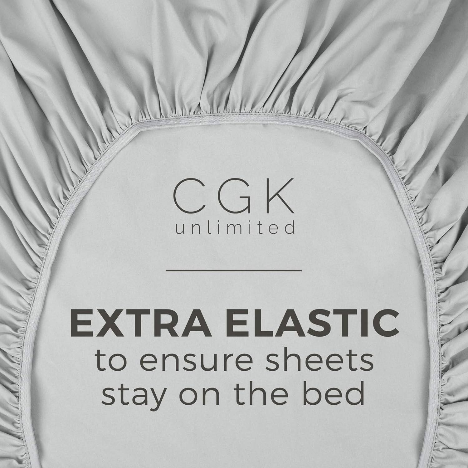 CGK unlimited  
EXTRA ELASTIC  
to ensure sheets stay on the bed
