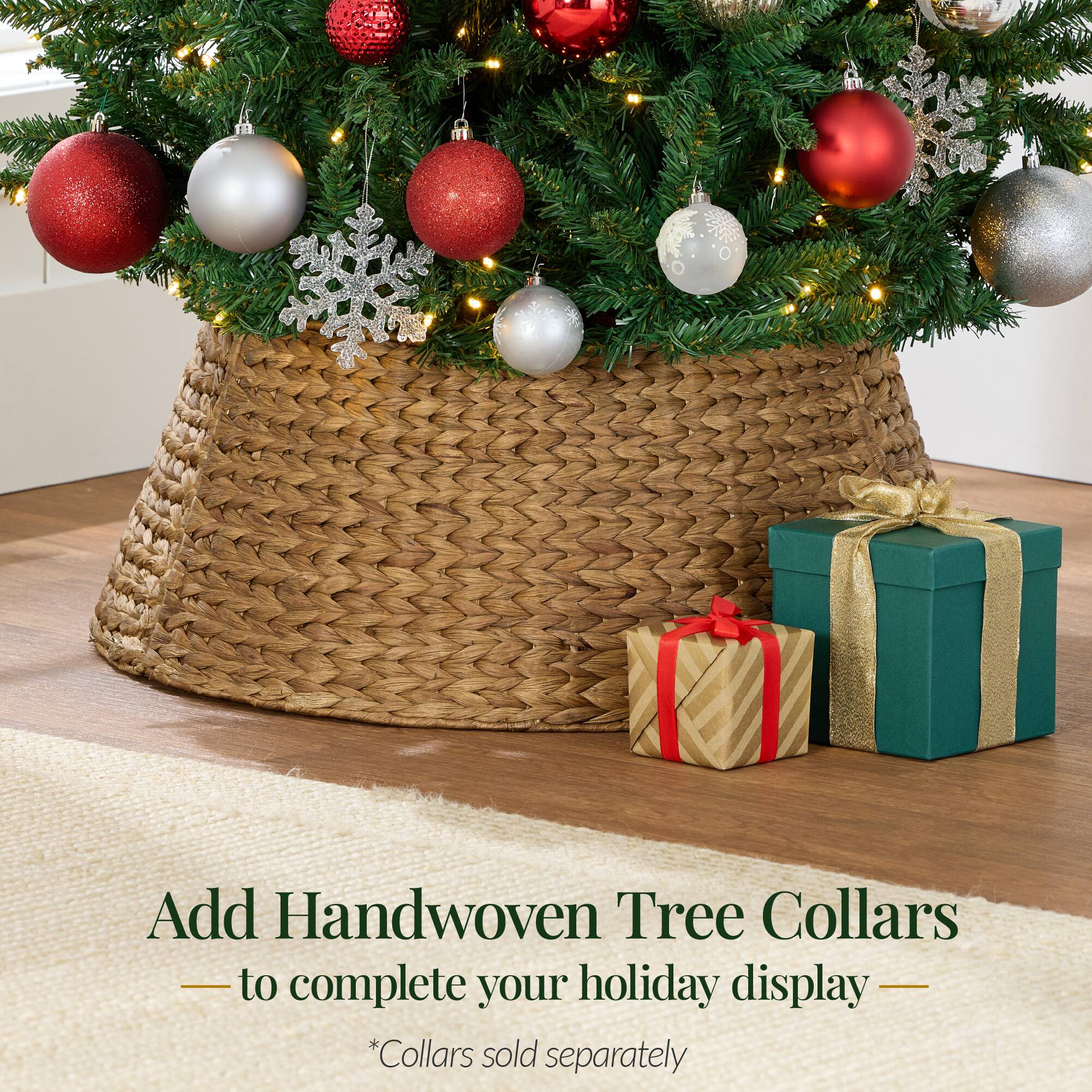 Add Handwoven Tree Collars - to complete your holiday display - *Collars sold separately