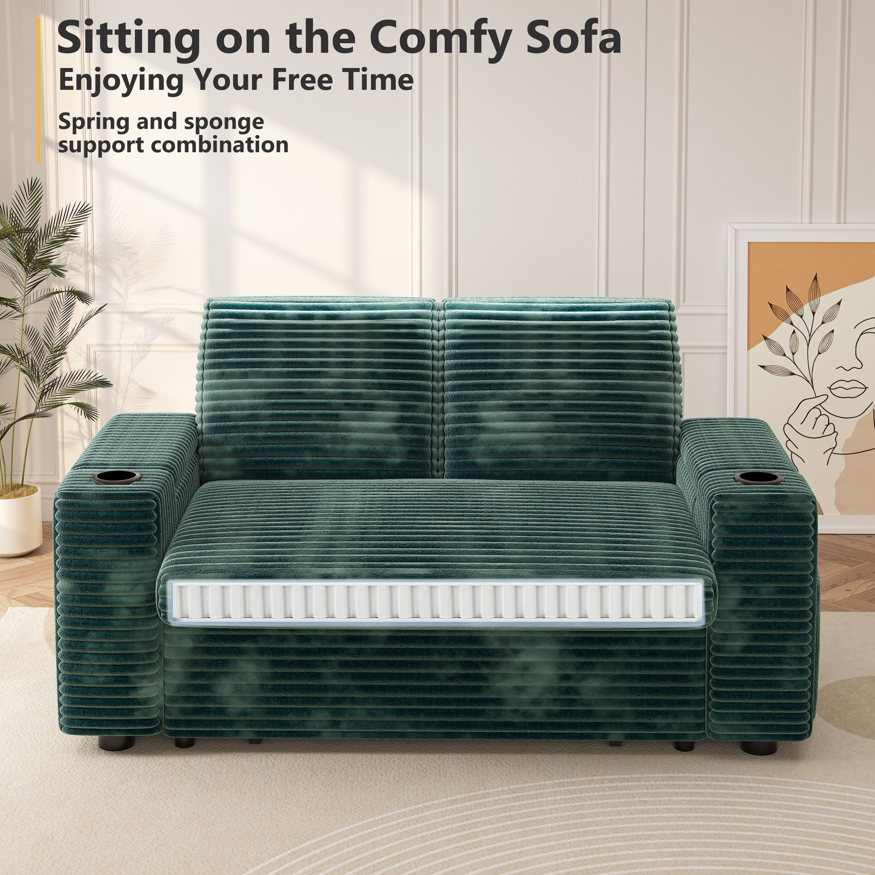 Sitting on the Comfy Sofa  
Enjoying Your Free Time  
Spring and sponge support combination