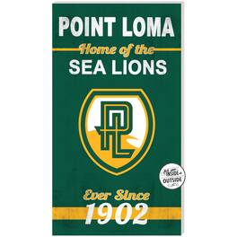Jardine - Point Loma Sea Lions 11'' x 20'' Home Of The Sign - Green