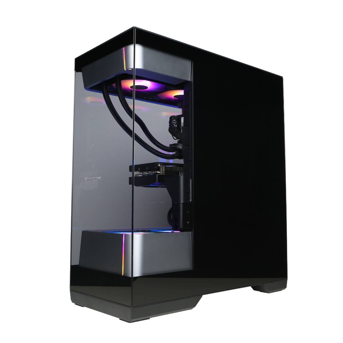 Alt View 14. CyberPowerPC - Gaming Desktop - AMD Ryzen 7 9800X3D - NVIDIA GeForce RTX 5070 12GB - 32GB DDR5 - 2TB PCIe 4.0 SSD Storage - Black.