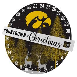 Pegasus - Iowa Hawkeyes Countdown to Christmas Wall Sign - Multicolor