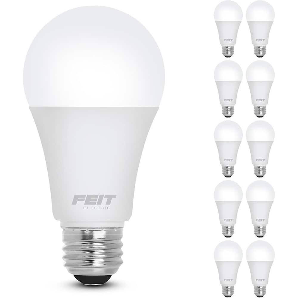 Schertz - A19 LED Bulbs 60W Eq 5000K Daylight 800LM Non-Dimmable E26 (10-Pack)