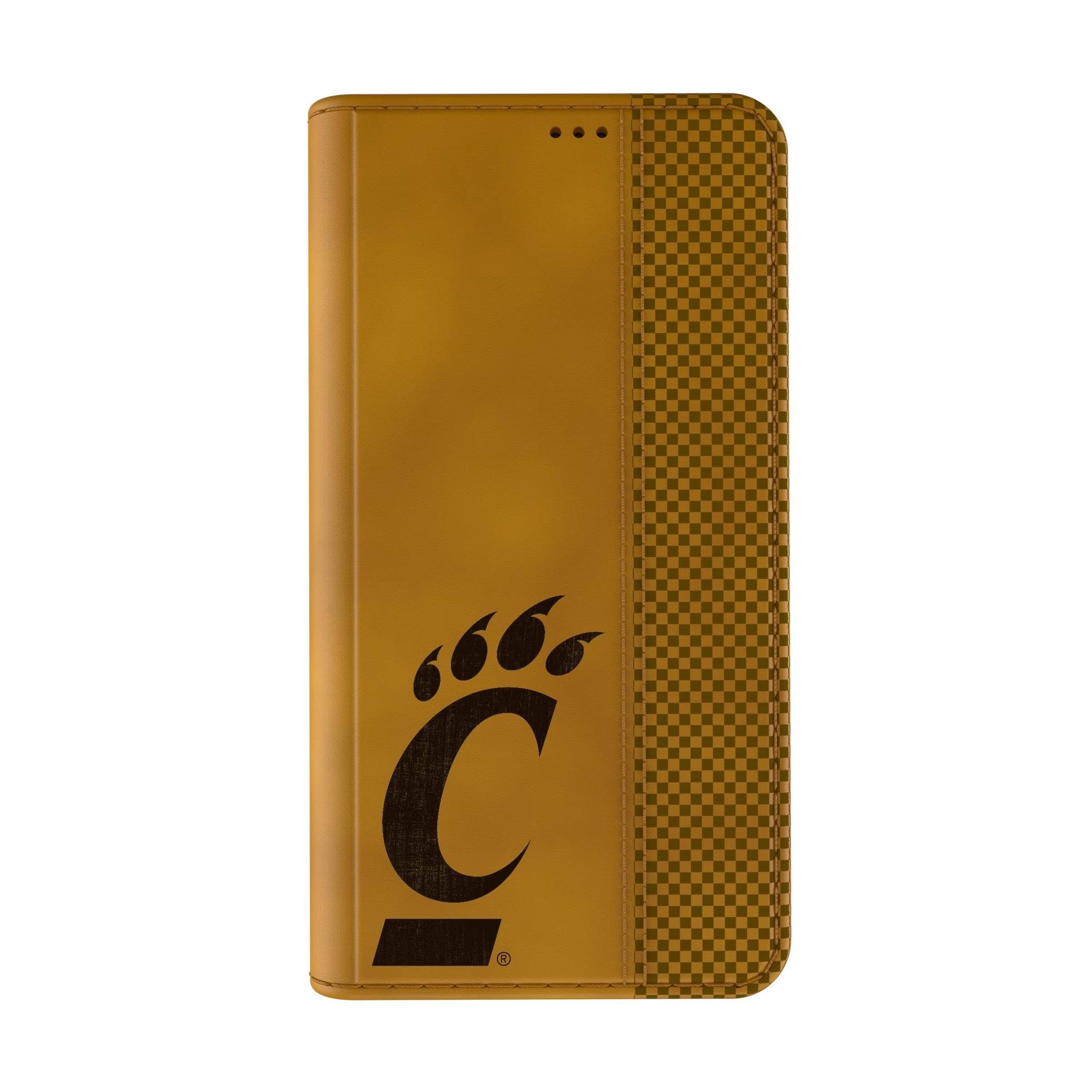 Alt View 1. Keyscaper - Cincinnati Bearcats iPhone Folio Case - 15 Plus - Multicolor.