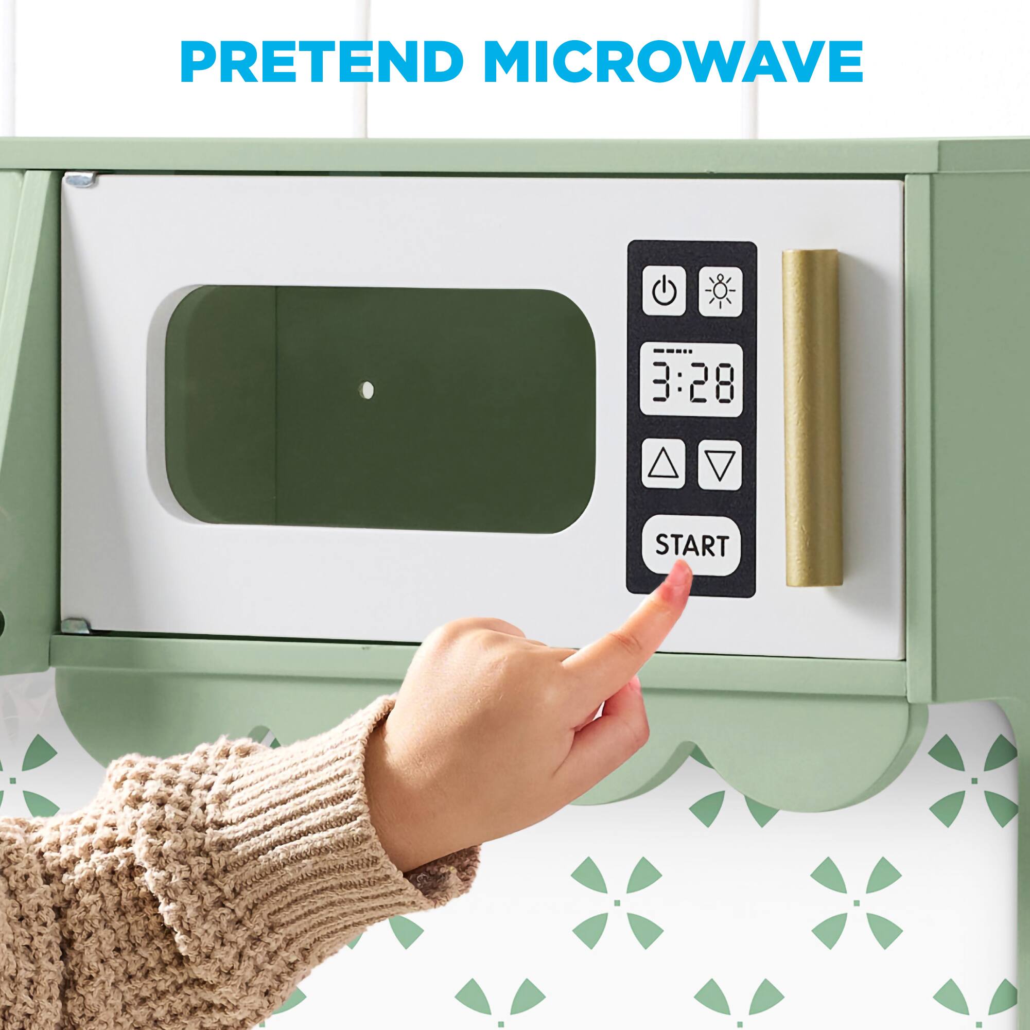 PRETEND MICROWAVE  
3:28 START