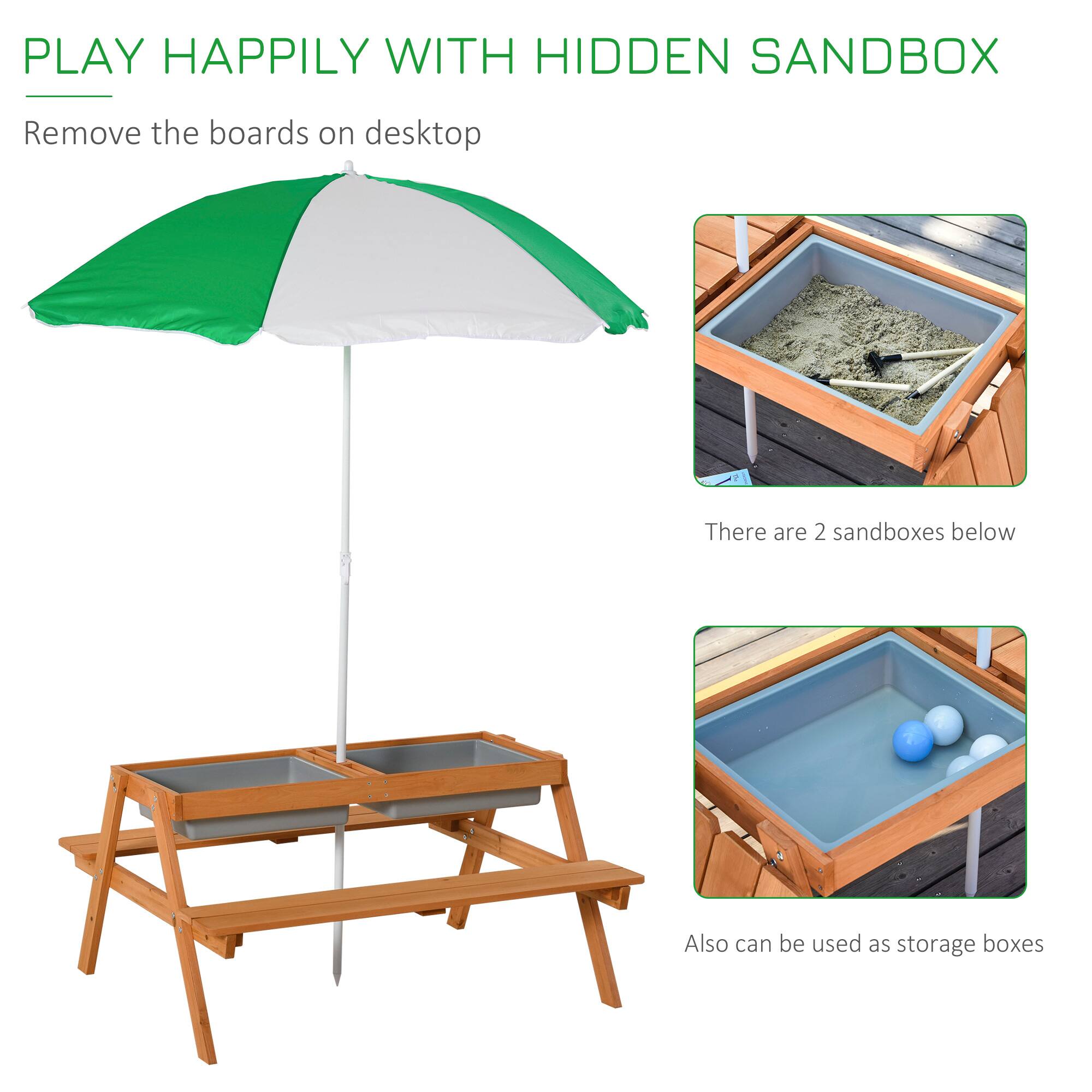 PLAY HAPPILY WITH HIDDEN SANDBOX

Remove the boards on desktop

There are 2 sandboxes below

Also can be used as storage boxes